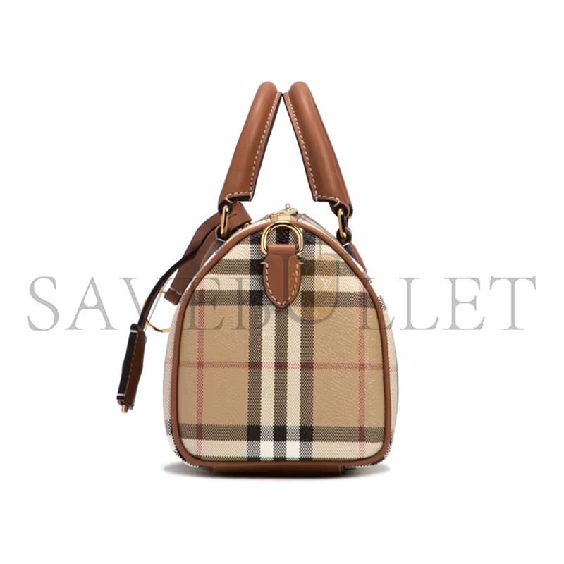 BURBERRY MINI CHECK BOWLING BAG 80713571 (18.5*12*11cm)